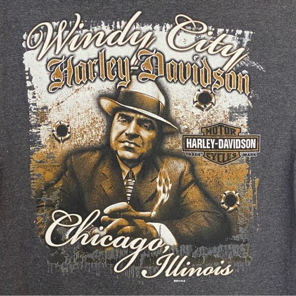 HARLEY DAVIDSON T-SHIRT AL CAPONE - Picture 1 of 8
